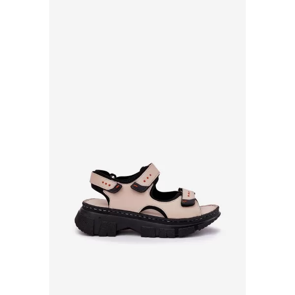  Dámske sandále ARTIKER 56C0471 BEIGE/BLACK 