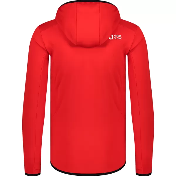  Pánska mikina powerfleece NORDBLANC BRACKEN NBWFM8286 ČERVENÁ 
