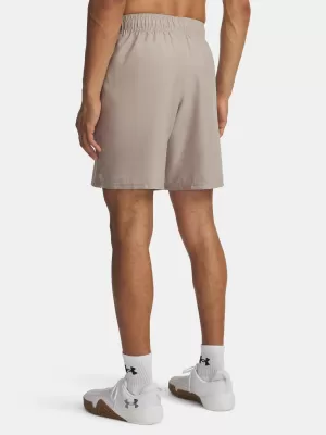 Pánske kraťasy UNDER ARMOUR UA TECH WOVEN WORDMARK SHORT 1383356-203 HNEDÁ