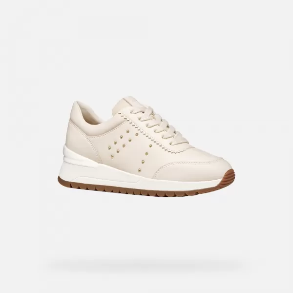  Dámske tenisky GEOX DESYA G012843 KRÉMOVÁ 
