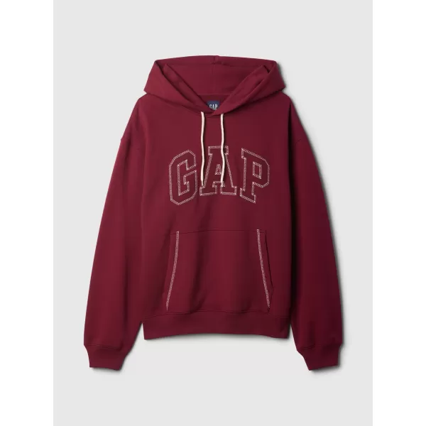  Pánska mikina GAP LOGO HOODIE PULLOVER 646031-01 OXBLOOD 