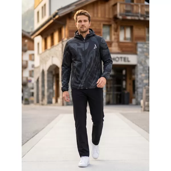  Pánska softshellová bunda premium ALTISPORT VOJ/ALM072JACK01 ČIERNA 