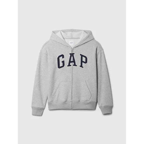  Detská mikina GAP FULLZIP LOGO HOODIE 609295-00 LIGHT HEATHER GREY 