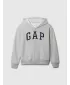 Detská mikina GAP FULLZIP LOGO HOODIE 609295-00 LIGHT HEATHER GREY