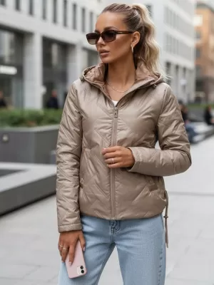 Dámska bunda DSTREET TY5633 KARAMELOVÁ