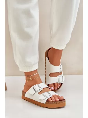Dámske šľapky BIG STAR LL274480 WHITE Big Star Shoes