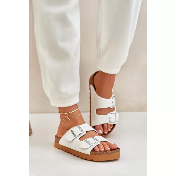  Dámske šľapky BIG STAR LL274480 WHITE Big Star Shoes 