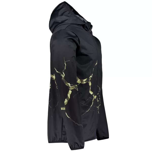  Pánska softshellová bunda premium ALTISPORT VOJ/ALM129JACK01 ČIERNA/MILITARY 