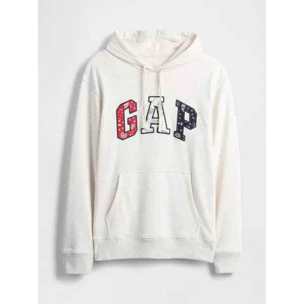  Pánska mikina GAP LOGO PULLOVER HOODIE 767818-00 PALE GREY HEATHER 