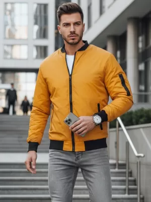 Pánska bunda DSTREET TX3825 KARAMELOVÁ
