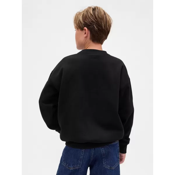  Detská mikina GAP CREW RELAXED SWEATSHIRT 844233-00 BLACK 