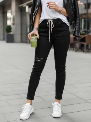 Dámske nohavice DSTREET UY2857 ČIERNA