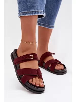 Dámske šľapky BOTO SELORINA 41592 BURGUNDY