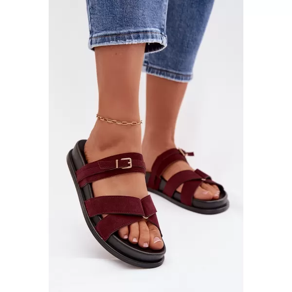  Dámske šľapky BOTO SELORINA 41592 BURGUNDY 