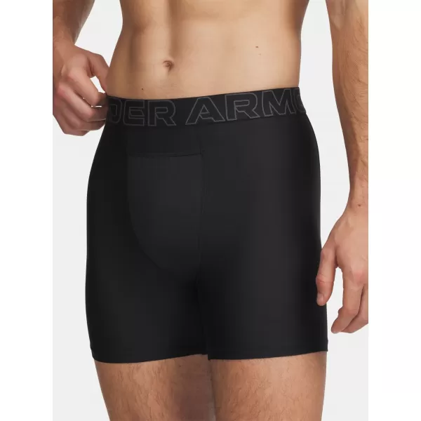  Pánske boxerky UNDER ARMOUR PERFORMANCE POUCH - SOLID 6IN - 2 6011474-001 ČIERNA 