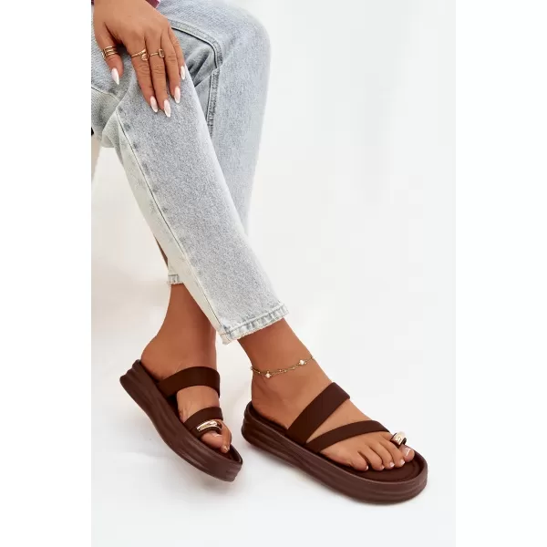  Dámske šľapky BOTO FARIELLE 41284 BROWN 