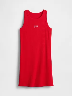 Detské šaty GAP LOGO TANK DRESS 780543-02 TOMATO SAUCE