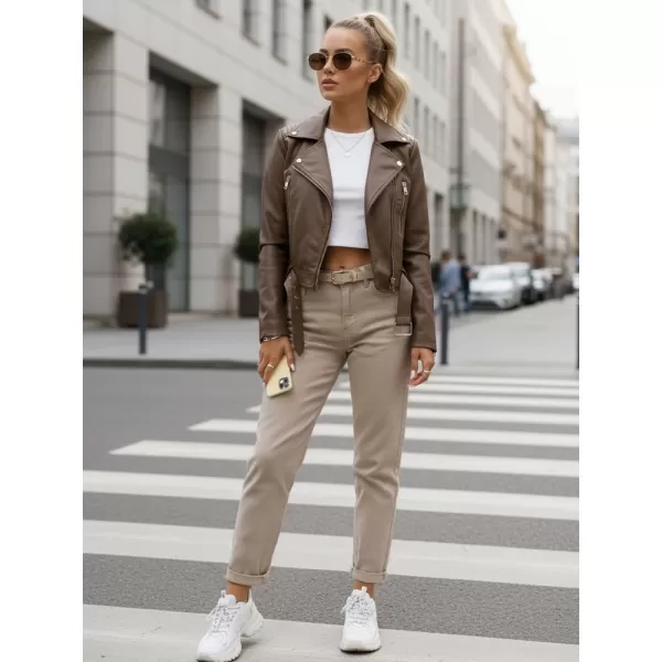  Dámska bunda DSTREET TY5536 HNEDÁ 