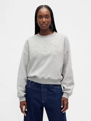 Dámska mikina GAP LOGO SWEATSHIRT 799272-02 LIGHT HEATHER GREY