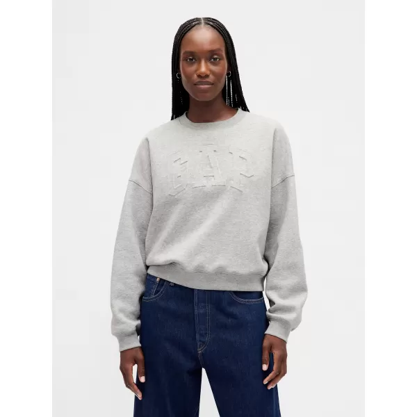  Dámska mikina GAP LOGO SWEATSHIRT 799272-02 LIGHT HEATHER GREY 
