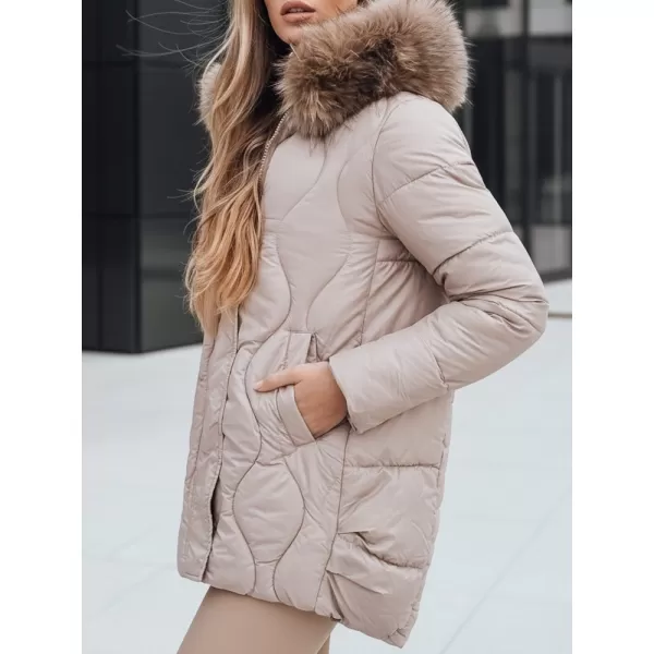  Dámska bunda DSTREET TY5494 BÉŽOVÁ 