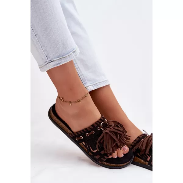  Dámske šľapky BOTO GLORINNA 41497 BLACK 