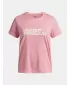 Dievčenské tričko UNDER ARMOUR TECH TWIST WDMK LOGO SS 6007134-600 RUŽOVÁ
