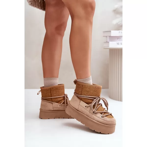  Dámske snehule BOTO MAVORA 34284 KHAKI 