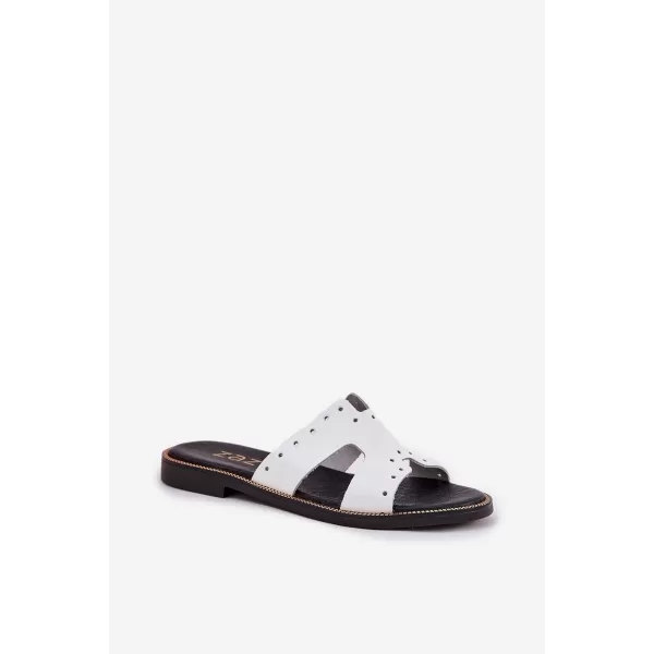 Dámske šľapky ZAZOO 40326 WHITE 