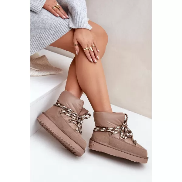  Dámske snehule D.FRANKLIN DFSH375003 TAUPE 
