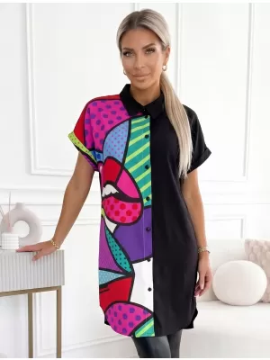 Dámska košeľa ALTISPORT HALIMA ČIERNA