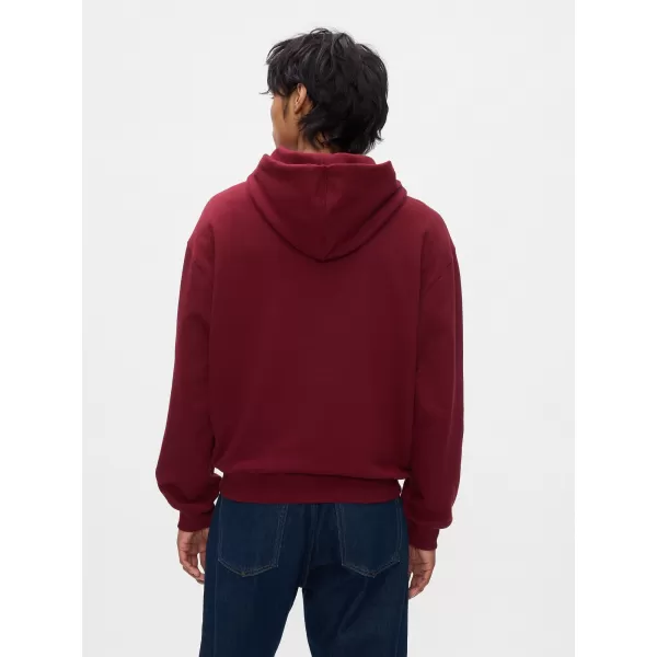  Pánska mikina GAP LOGO HOODIE PULLOVER 646031-01 OXBLOOD 