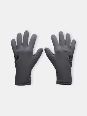 Pánske rukavice UNDER ARMOUR M'S STORM FLEECE GLOVES 6000391-025 SIVÁ