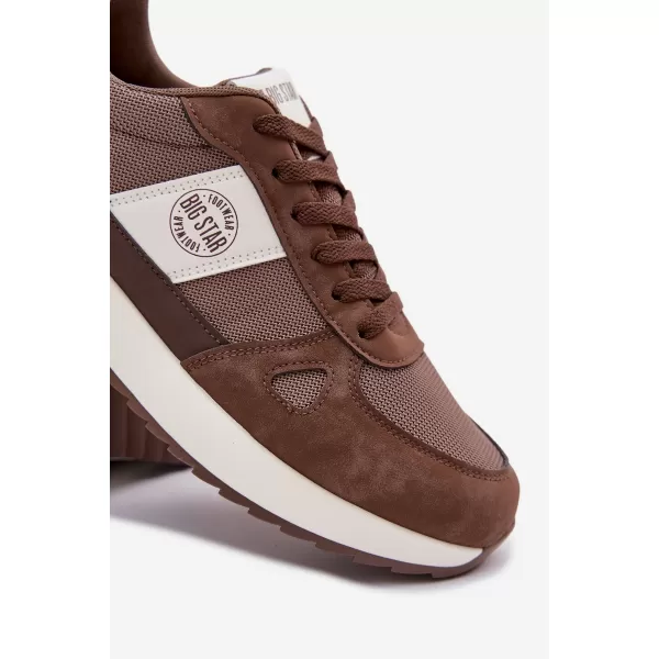  Pánske tenisky BIG STAR TT174353 BROWN/BEIGE Big Star Shoes 