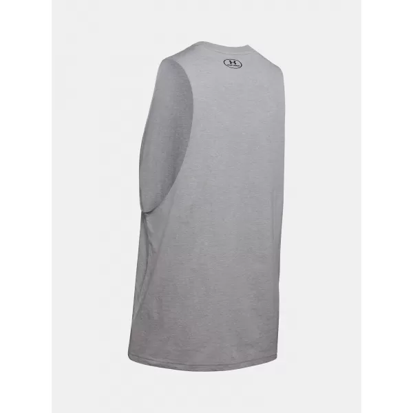  Pánske tielko UNDER ARMOUR LEFT CHEST CUT OFF TANK 1329286-035 ŠEDÁ 