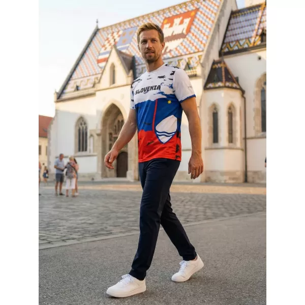  Pánske tričko premium ALTISPORT VOJ/ALM036SI/TR01 SLOVINSKO 