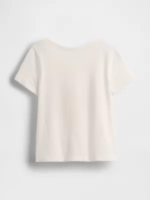 Detské tričko GAP LOGO TEE 770013-00 NEW OFF WHITE
