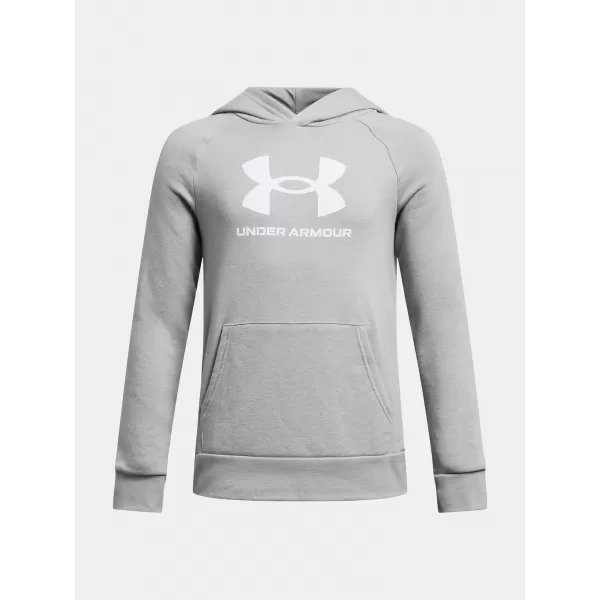  Chlapčenská mikina UNDER ARMOUR UA RIVAL FLEECE BL HOODIE 1379791-011 SIVÁ 
