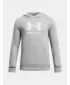 Chlapčenská mikina UNDER ARMOUR UA RIVAL FLEECE BL HOODIE 1379791-011 SIVÁ