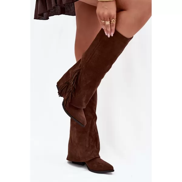  Dámske čižmy BOTO ZALIA 38567 BROWN 