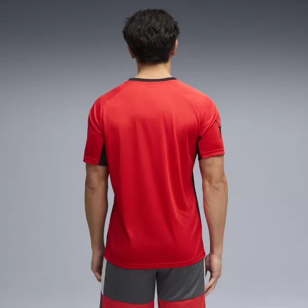  Pánske funkčné tričko PUMA INDIVIDUALLIGA GRAPH JERSEY 660578_01 PUMA RED/PUMA WHITE 