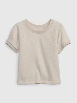 Detské tričko GAP LOGO TEE 712898-00 OATMEAL HEATHER