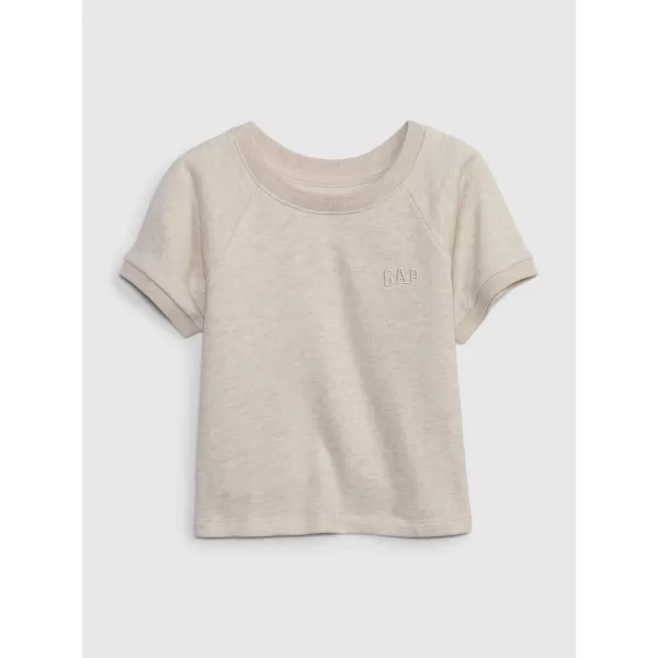  Detské tričko GAP LOGO TEE 712898-00 OATMEAL HEATHER 