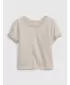 Detské tričko GAP LOGO TEE 712898-00 OATMEAL HEATHER