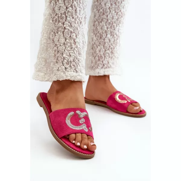  Dámske žabky S.BARSKI KV27-052 FUCHSIA 