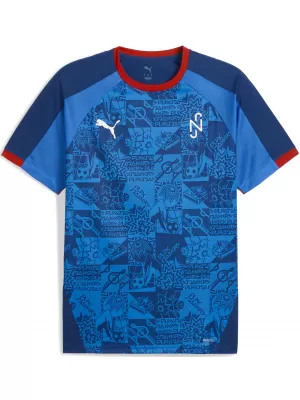 Pánske funkčné tričko PUMA NEYMAR JR PLAYMAKER JERSEY 660314-10 BLAZING BLUE/ PLANÚCA MODRÁ/PUMA BIELA/ULTRA