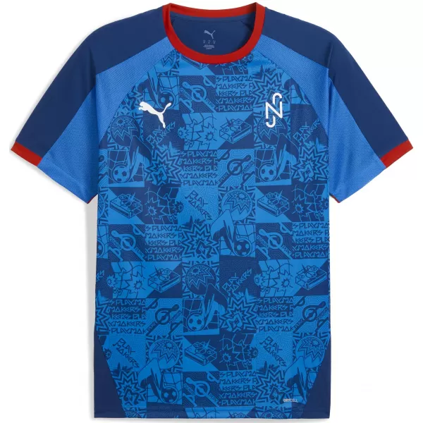  Pánske funkčné tričko PUMA NEYMAR JR PLAYMAKER JERSEY 660314-10 BLAZING BLUE/ PLANÚCA MODRÁ/PUMA BIELA/ULTRA 