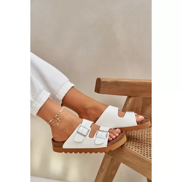  Dámske šľapky BIG STAR LL274480 WHITE Big Star Shoes 