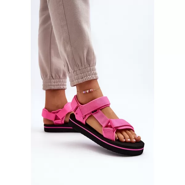  Dámske sandále LEE COOPER LCW-23-34-2613 BLACK/FUCHSIA 