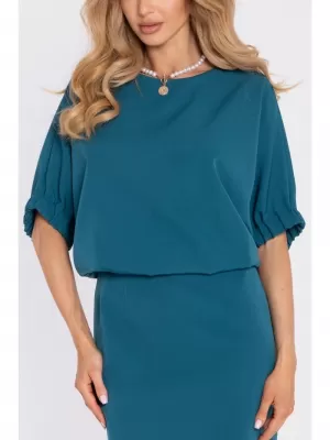 Dámske šaty MOE M904 OCEAN BLUE